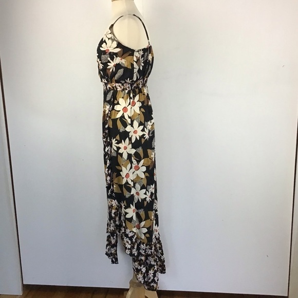 Ruffled Rue 21 tropical print spaghetti strap crisscross bodice maxi dre… - Picture 4 of 7